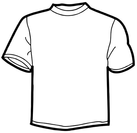 plain white t shirt template clipart best