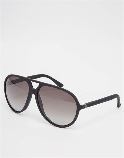 Lyst Gucci Aviator Sunglasses In Black For Men
