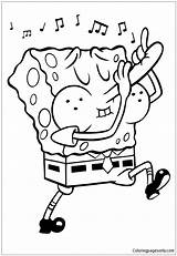 Spongebob Funny Pages Coloring Color sketch template