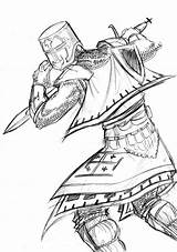 Crusader Coloring Pages Drawing Color Knights Getdrawings Sketch Getcolorings Pal sketch template