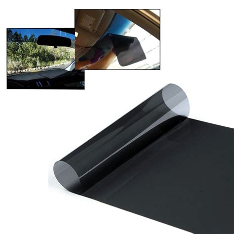 solar film voor auto voorruit cm xcm getinte  zwart clear solar film anti uv zonnescherm