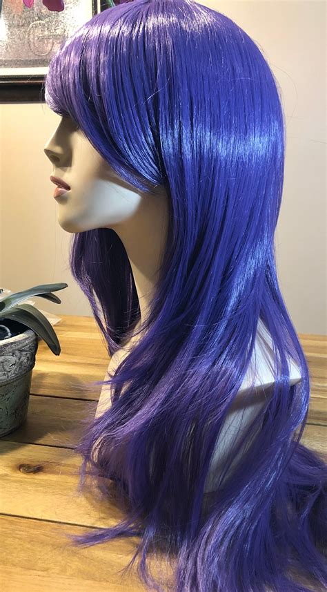 Mal As In Maleficent Very Long Soft Lavender Wig Is Etsy Wigs Down
