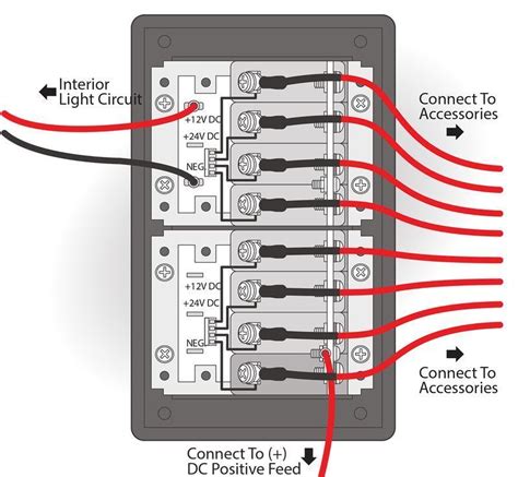 wiring diagram  boat switch panel
