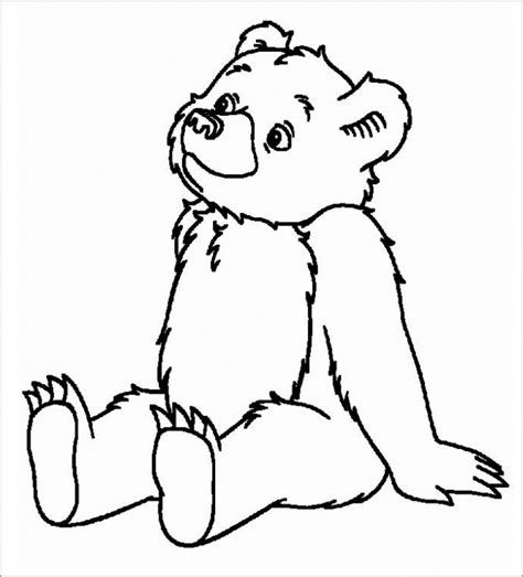 baby bear coloring page coloring home