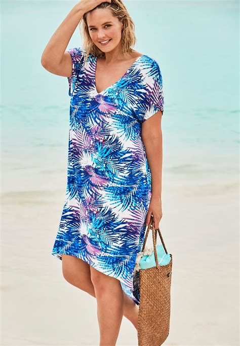 High Low Cover Up Plus Size Swimsuit Cover Ups Woman Within