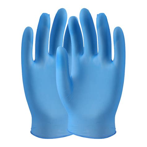powder  blue vinyl disposable gloves protexmart