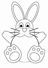 Bunny Easter Printable Coloring Outline Templates Cutouts Kids Pages Template Cut Printables Drawing Crafts Clipart Color Print Rabbit Flag Mexican sketch template