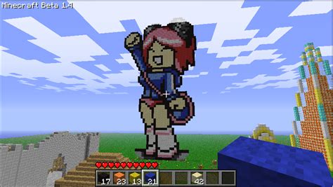 Ramona 2 Minecraft Pixel Art By Scottytaylor On Deviantart