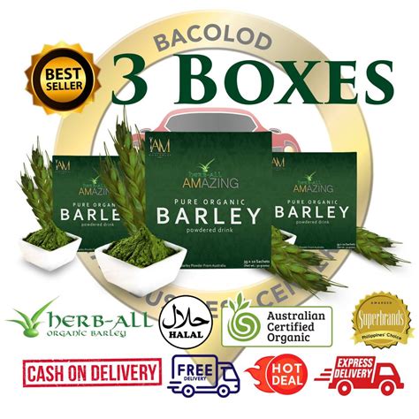 boxes amazing pure organic barley powder iam worldwide bacolod