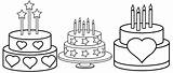 Cake Coloring Birthday Sheet Pages Designs Wishes Write Future sketch template