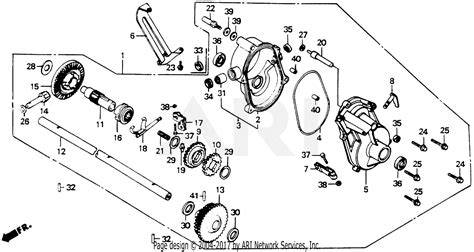 honda hr sxa lawn mower jpn vin hr  parts diagram  hrtransmission case