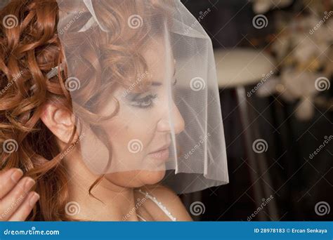 bruid stock afbeelding image  onschuld bruids glimlachen