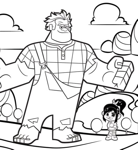 downloads wreck  ralph coloring sheets lady   blog