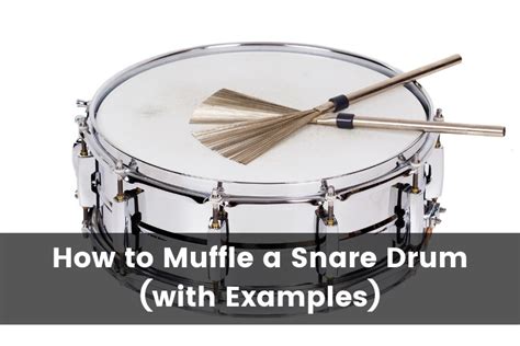 muffle  snare drum  simple ways