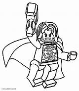 Coloring Lego Avengers Pages Clipart Marvel Library Thor sketch template