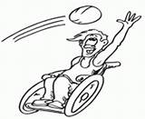 Coloring Pages Wheelchair Basketball Printable Sport Info Online sketch template
