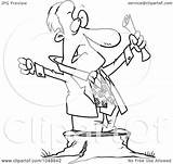 Businessman Stumping Toonaday Royalty Outline Illustration Cartoon Rf Clip 2021 sketch template