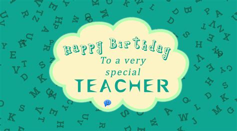 Happy Birthday Teacher 60 Birthday Wishes For Them