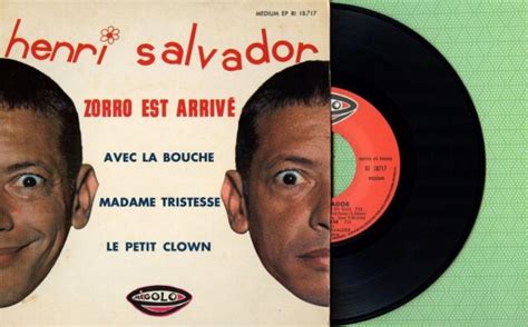 Henri Salvador Zorro Est Arrive Rigolo 18 717 Press France 1964 Ep