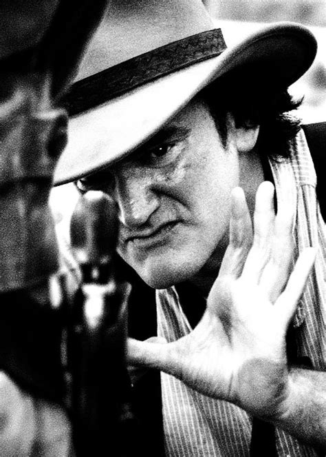Quentin Tarantino On The Set Of Django Unchained With