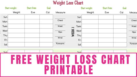 printable weight loss graph template  printable templates