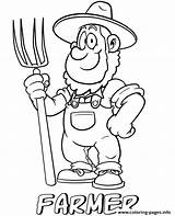 Farmer Professions Farmers Firefighter Topcoloringpages sketch template
