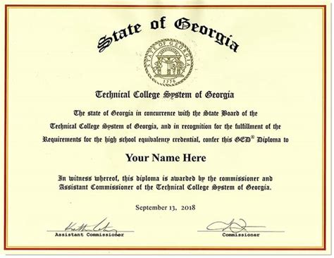 ged  georgia receive  ged diploma   technical