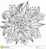 Patterned Pagine Adulto Antistress Modellato Disegnato Ornamentale Floreale Nello Drawn Adults Citta Magiche Libri Zentangle Ajis sketch template