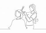 Hairdresser Parrucchiere Capelli sketch template