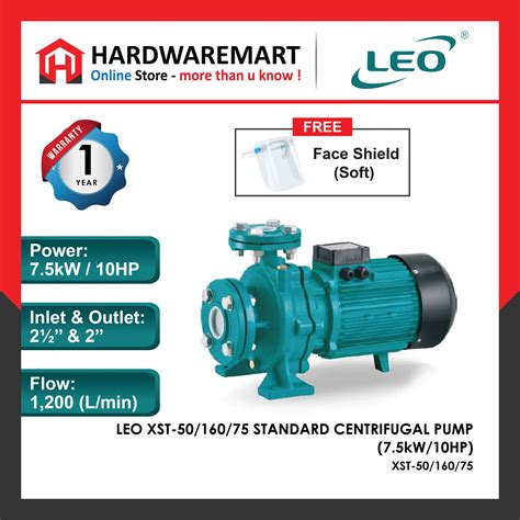 leo xst  standard centrifugal pump  phase kwhp hardwaremart