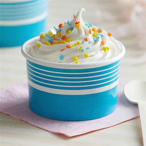 ice cream cups  dome lids blue ice cream party cups oz etsy