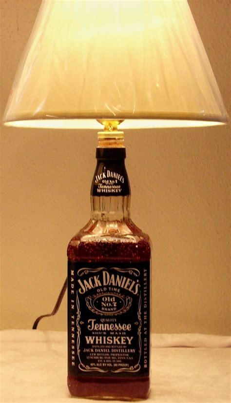 i used a jack daniels bottle and made a lamp best part is