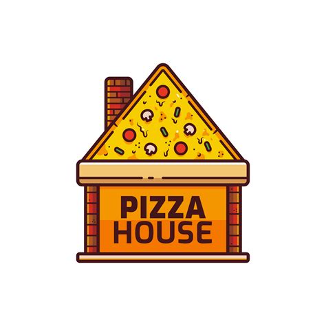 pizza logo vector  vector art  vecteezy