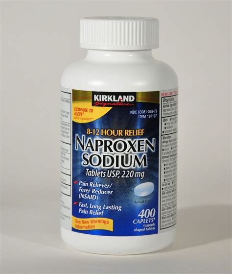kirkland naproxen sodium mg  caplets pain reliever ebay