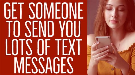 send  lots  text messages calls social media shoutouts dms specific
