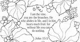Coloring Vine Am Pages John Bible sketch template