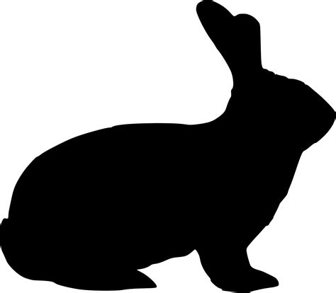 rabbit silhouette   rabbit silhouette png images