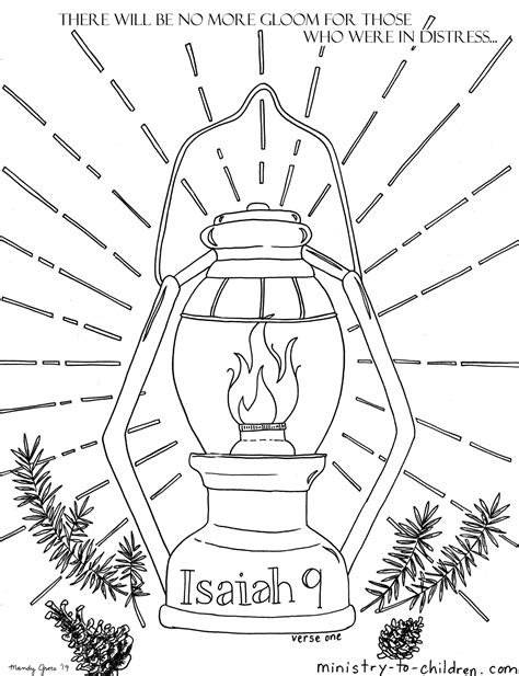 isaiah  coloring pages people  darkness    great light