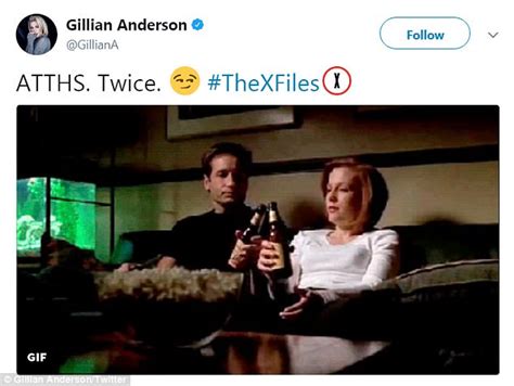 gillian anderson celebrates long awaited x files sex scene daily mail online