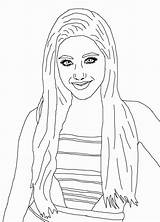 Coloring Pages Ariana Grande Celebrity Victorious Icarly Taylor Famous Swift Book Print Lana Rey Del Colouring Printable Women Drawing Color sketch template