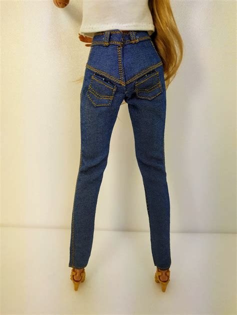 Barbie Clothes Barbie Jeans Denim Pants For Barbie Doll M2m Etsy