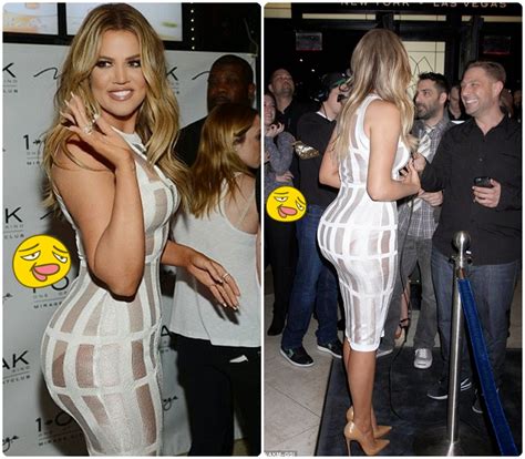 Khloe Kardashian Displays Hot Spanx In See Through Dress