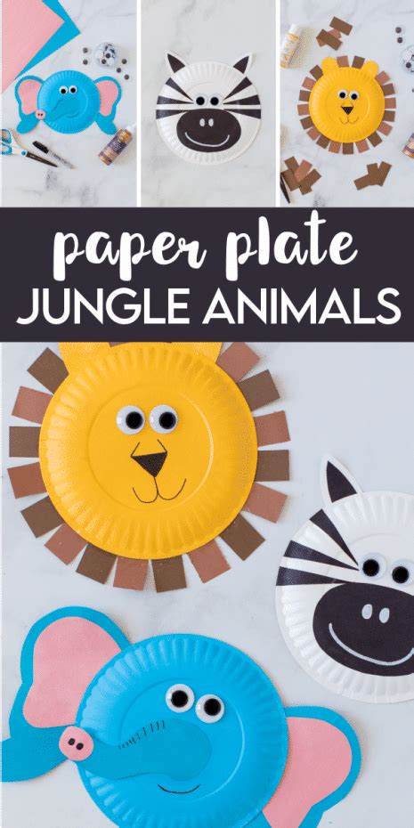 paper plate jungle animals     momma