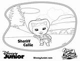 Callie Sheriff sketch template