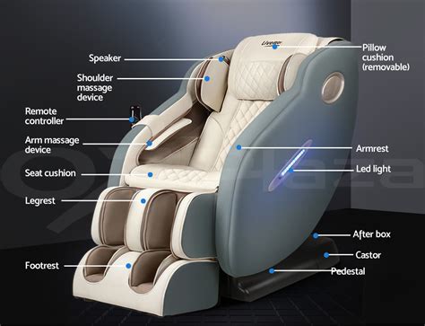 livemor 3d electric massage chair recliner sl track shiatsu heat back