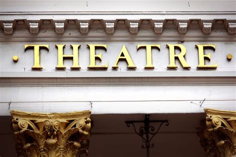 theatre sign premium photo