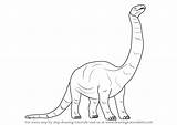 Brontosaurus Draw Dinosaurs Neck Drawingtutorials101 sketch template