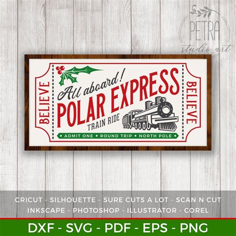 printable polar express ticket