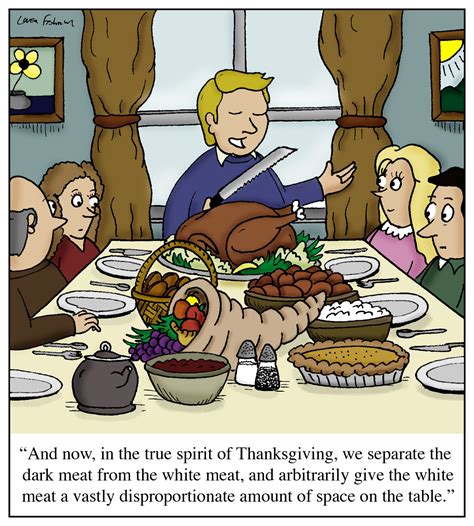 Cartoon And Now In The True Spirit Of Thanksgiving We