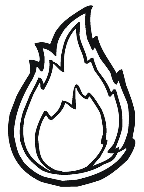 drawing flames clipart